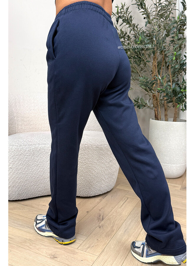 NAVY BLUE - 'REDEFINED JOGGER' - EXTRA LONG STRAIGHT LEG JOGGER PANTS