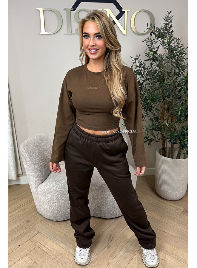 CHOCO - 'REDEFINED JOGGER' - EXTRA LONG STRAIGHT LEG JOGGER PANTS