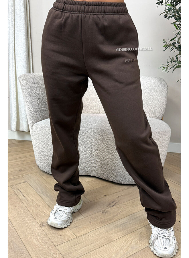 CHOCO - 'REDEFINED JOGGER' - EXTRA LONG STRAIGHT LEG JOGGER PANTS