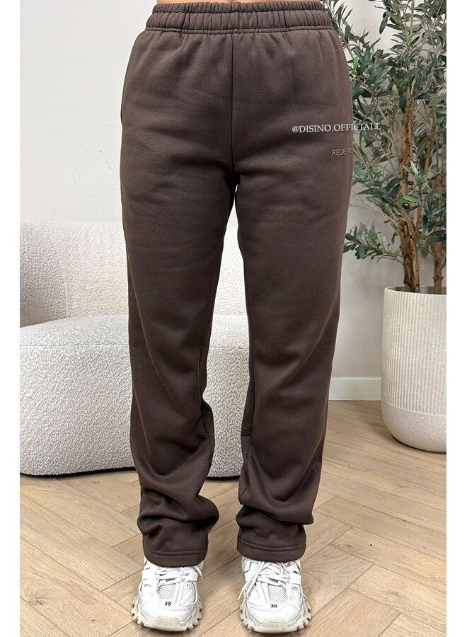 CHOCO - 'REDEFINED JOGGER' - EXTRA LONG STRAIGHT LEG JOGGER PANTS