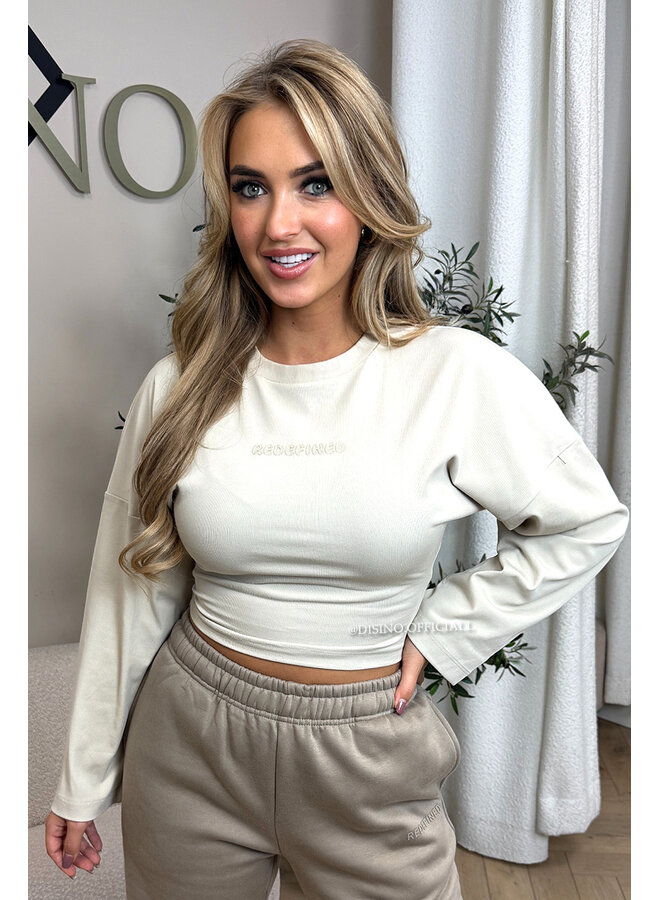 BEIGE - 'SNATCHED LONGSLEEVE' - PREMIUM QUALITY REDEFINED LONGSLEEVE TOP