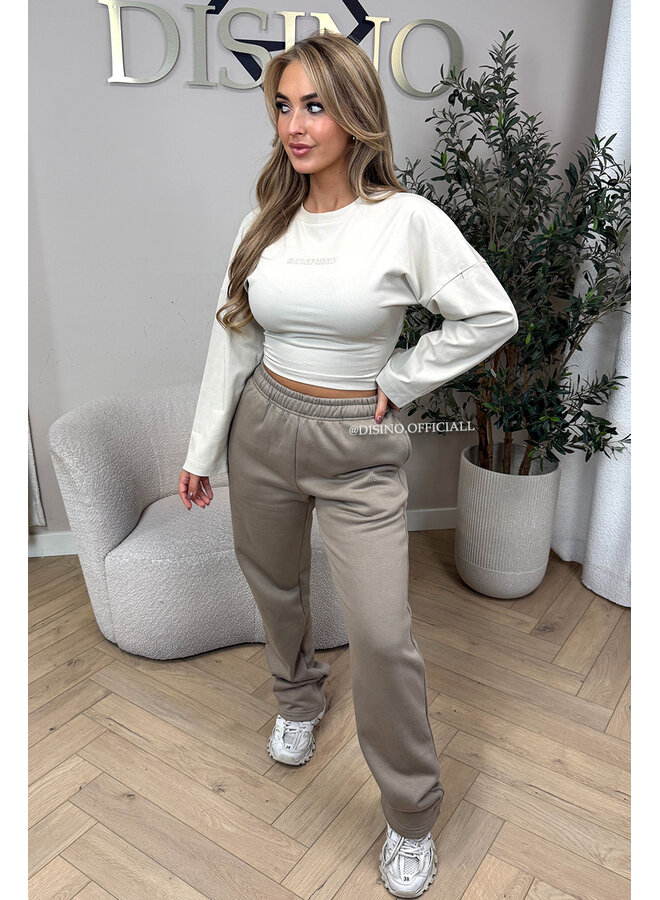 BEIGE - 'SNATCHED LONGSLEEVE' - PREMIUM QUALITY REDEFINED LONGSLEEVE TOP