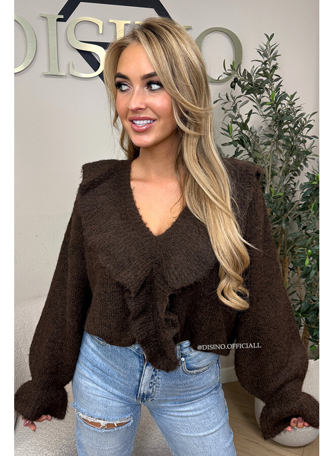 CHOCO - 'ASINA KNIT' - PREMIUM QUALITY RUFFLE KNIT