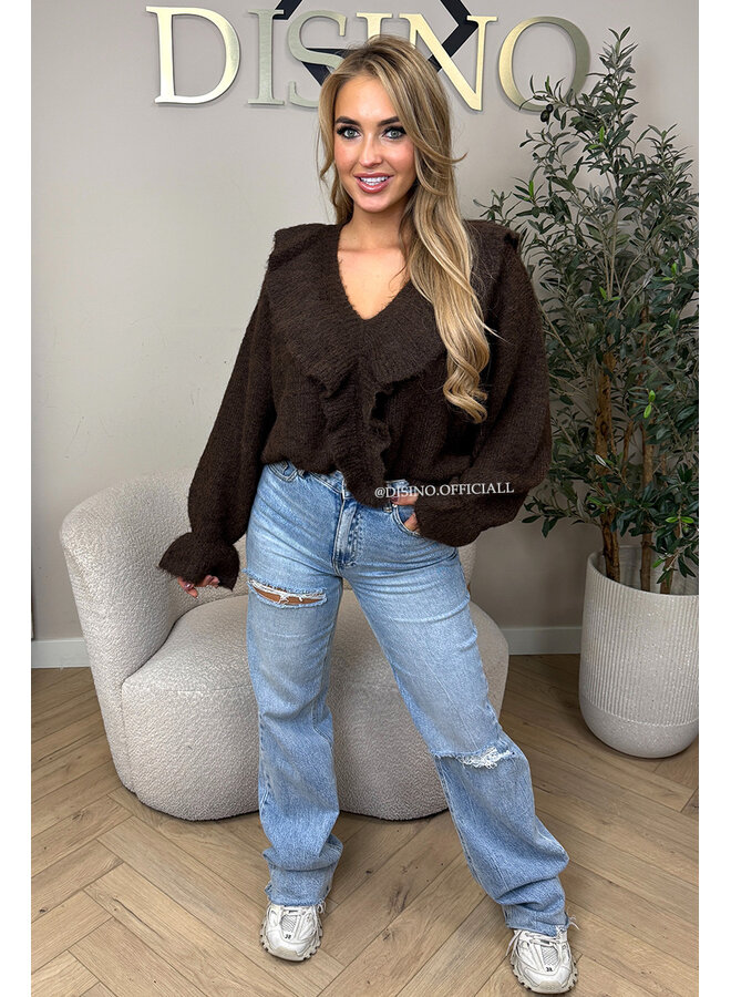 CHOCO - 'ASINA KNIT' - PREMIUM QUALITY RUFFLE KNIT