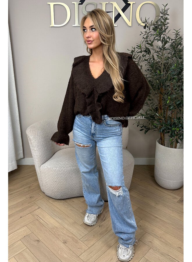 CHOCO - 'ASINA KNIT' - PREMIUM QUALITY RUFFLE KNIT