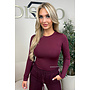 BORDEAUX - 'QUINTY TOP' - TRAVEL BASIC LONGSLEEVE TOP