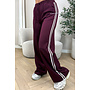 BORDEAUX - 'QUINTY PANTS' - STRIPED COMFY PANTALON