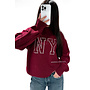 BORDEAUX - 'NY STUDS SWEATER' - OVERSIZED KNITTED SWEATER