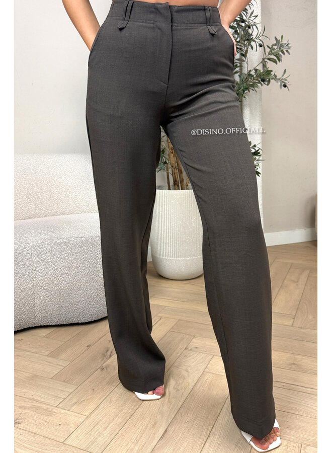 CHOCO - 'ELOISA PANTS' - VIRAL STRETCH PANTALON