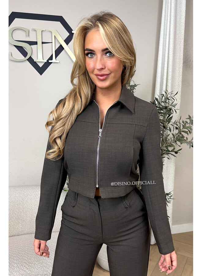 CHOCO - 'ELOISA JACKET' - VIRAL CROPPED JACKET