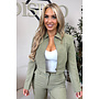 OLIVE GREEN - 'ELOISA JACKET' - VIRAL CROPPED JACKET
