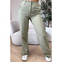 OLIVE GREEN - 'ELOISA PANTS' - VIRAL STRETCH PANTALON