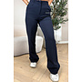 NAVY BLUE - 'ELOISA PANTS' - VIRAL STRETCH PANTALON