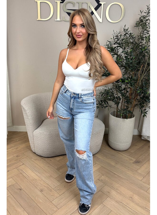 WHITE - 'NATHALIE SHAPING TOP' - CLASSY SHAPING SEAMLESS TOP