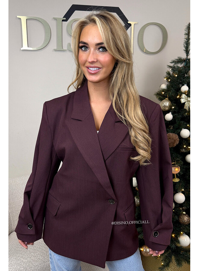 PLUM - 'MAELYS' - PREMIUM QUALITY OVERSIZED BOXED BLAZER