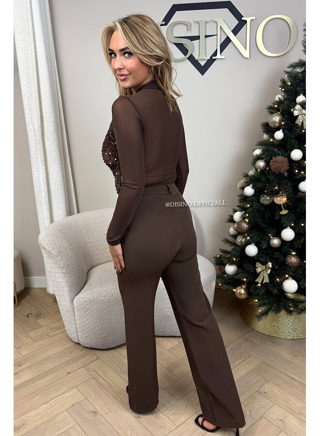 CHOCO - 'ELORA BODY' - MESH & SEQUIN BODYSUIT