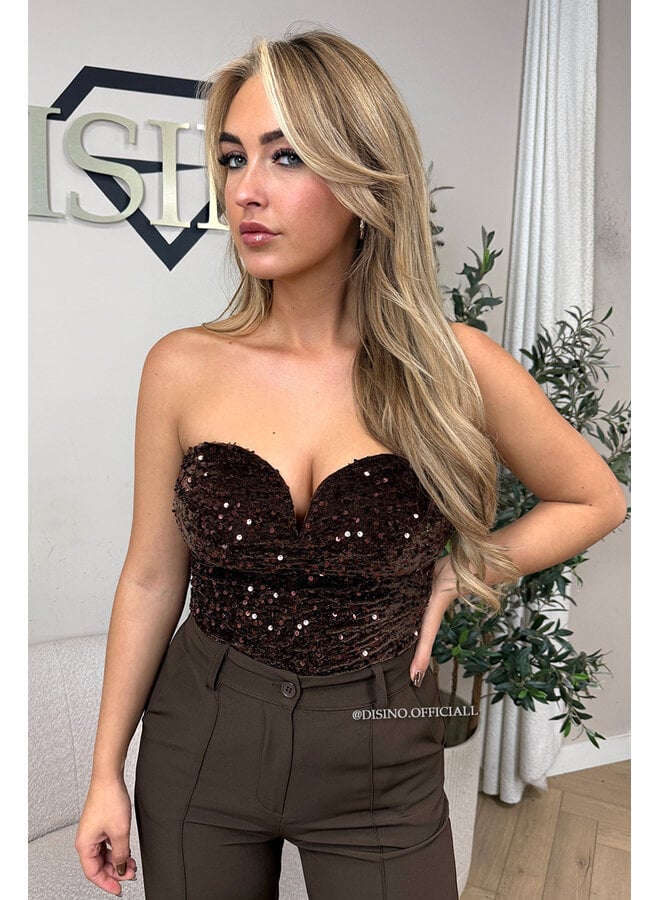 CHOCO - 'RACHEL BODY' - ALL OVER SEQUIN BODYSUIT