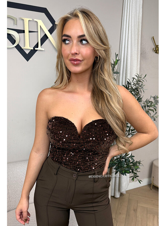 CHOCO - 'RACHEL BODY' - ALL OVER SEQUIN BODYSUIT