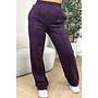 PURPLE - 'EVI COMFY PANTS' - PREMIUM QUALITY WIDE LEG JOGGER PANTS