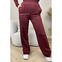 BORDEAUX - 'EVI COMFY PANTS' - PREMIUM QUALITY WIDE LEG JOGGER PANTS
