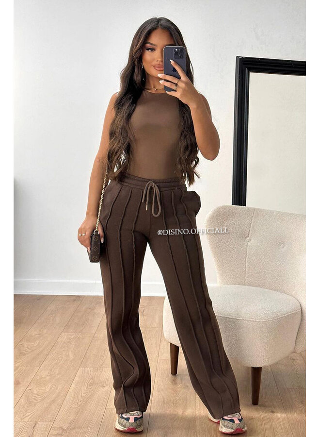 CHOCO - 'KENDALL JOGGER' - PREMIUM QUALITY INSPIRED STRIPED JOGGER