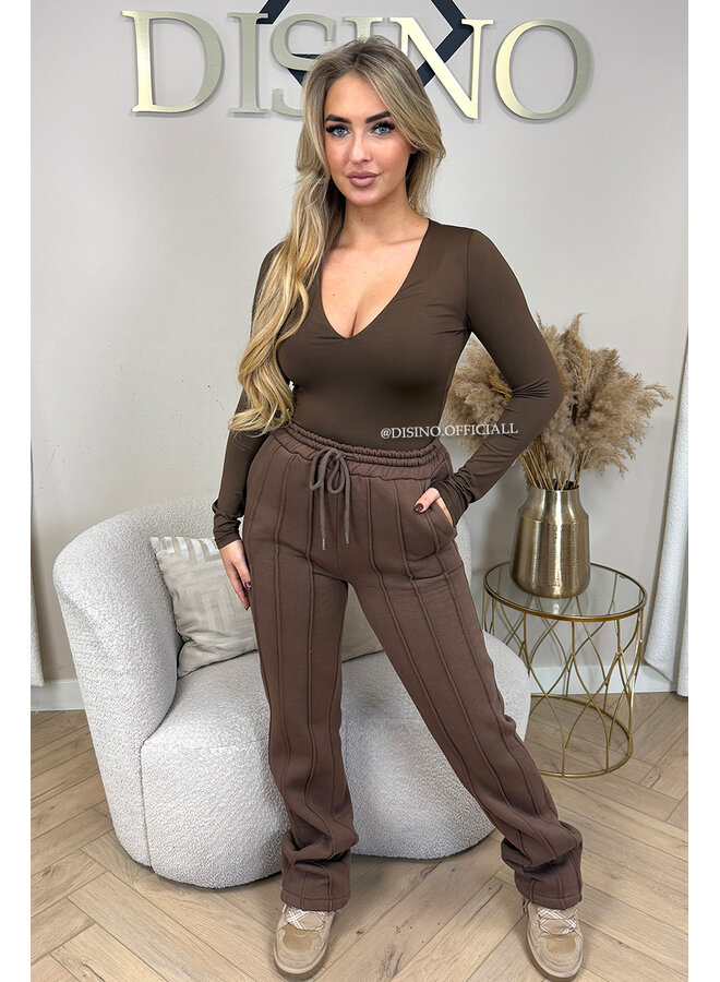 CHOCO - 'KENDALL JOGGER' - PREMIUM QUALITY INSPIRED STRIPED JOGGER