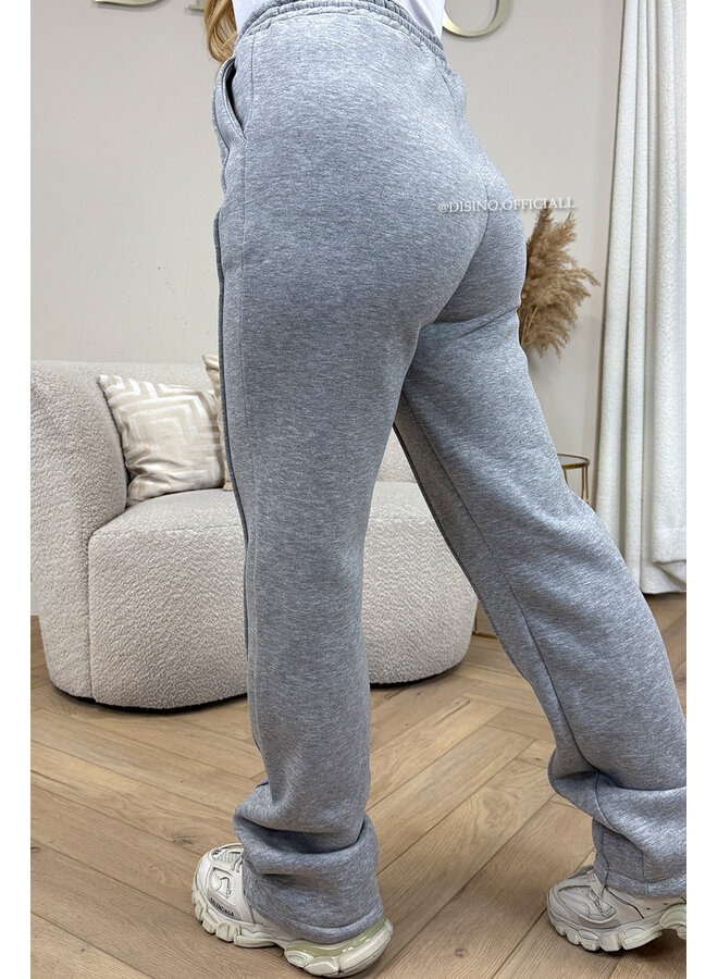 GREY - 'KENDALL JOGGER' - PREMIUM QUALITY INSPIRED STRIPED JOGGER