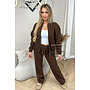 CHOCO - 'HARPER ZIPPER SET' - PREMIUM QUALITY FLEECE ZIPPER VEST + WIDE LEG JOGGER SET