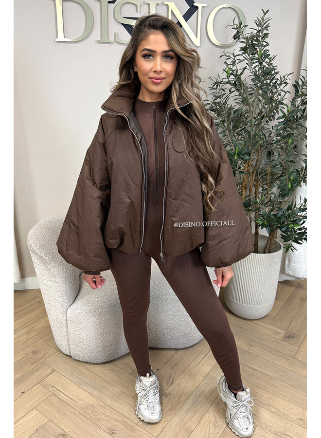 CHOCO - 'BOMBETTA' - OVERSIZED PUFFER BOMBER JACKET