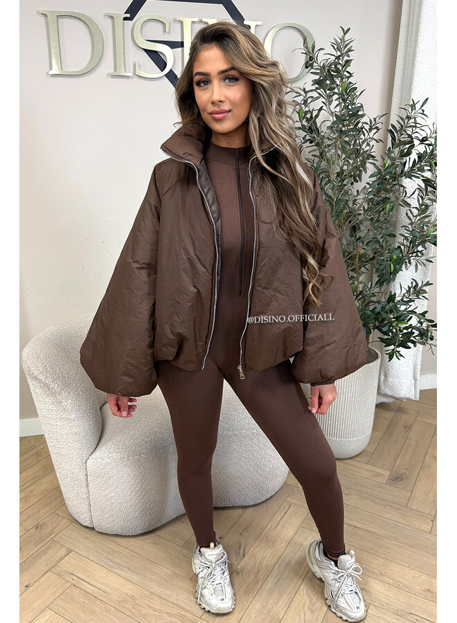 CHOCO - 'BOMBETTA' - OVERSIZED PUFFER BOMBER JACKET