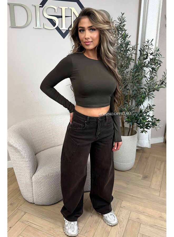 ASHBROWN - 'BALLOON CARGO JEANS' - STRETCH VIRAL BALLOON LEG JEANS