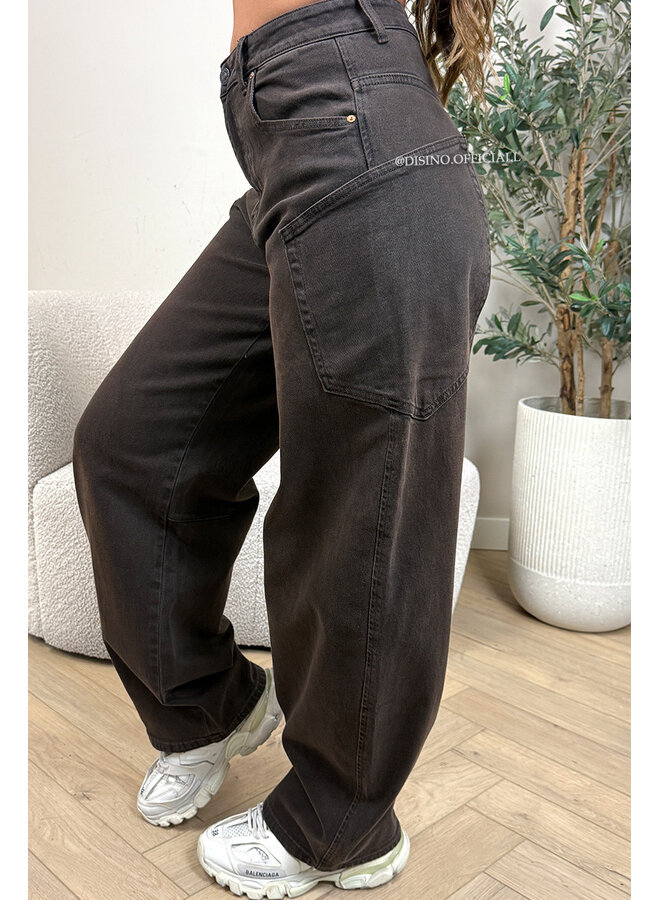 ASHBROWN - 'BALLOON CARGO JEANS' - STRETCH VIRAL BALLOON LEG JEANS