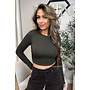 ASHBROWN - 'BECKY' - PERFECT LONG SLEEVE CROP TOP