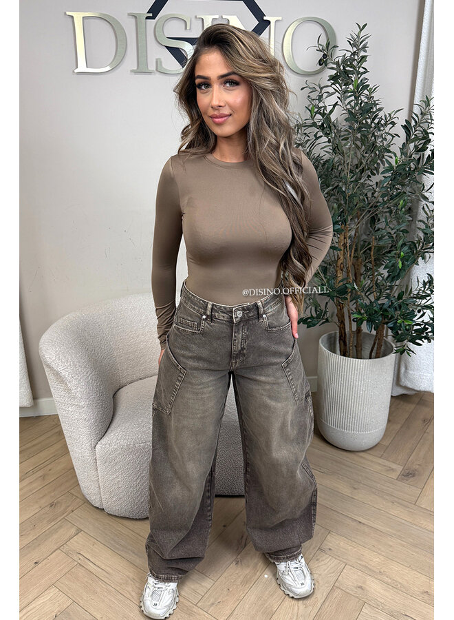 CAMEL - 'KRISTEL' - ROUND NECK PERFECT FIT BODYSUIT