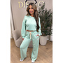 MINT GREEN - 'GABY SET' -  COMFY LIFE IS PERFECT JOGGER SET