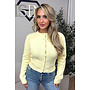 YELLOW - 'LUCINDE KNIT' - PREMIUM QUALITY BUTTON CARDIGAN VEST