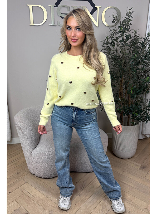 YELLOW - 'DAISY KNIT' - GOLDEN HEARTS SOFT KNIT