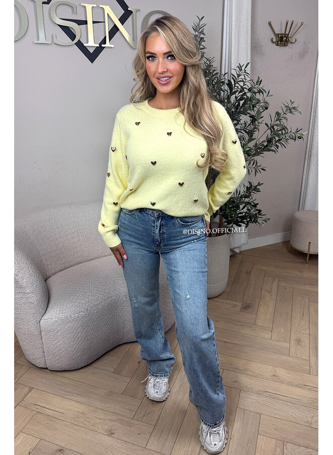 YELLOW - 'DAISY KNIT' - GOLDEN HEARTS SOFT KNIT