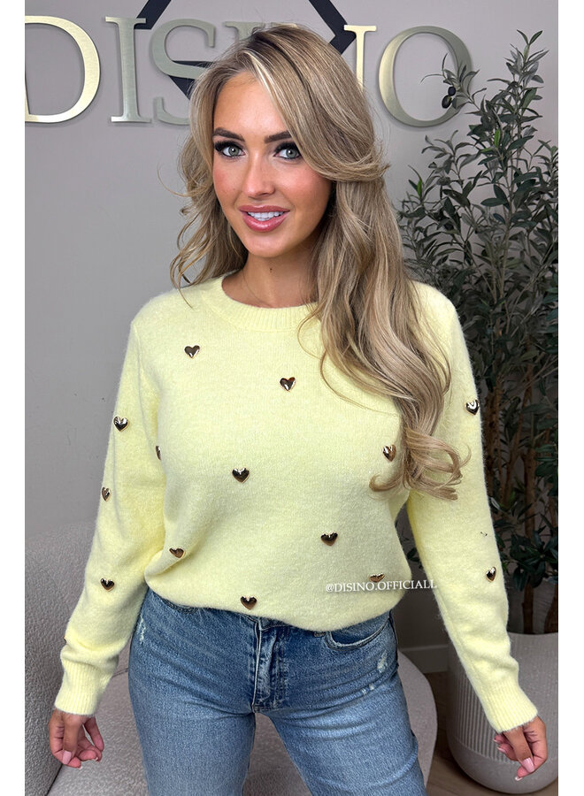 YELLOW - 'DAISY KNIT' - GOLDEN HEARTS SOFT KNIT