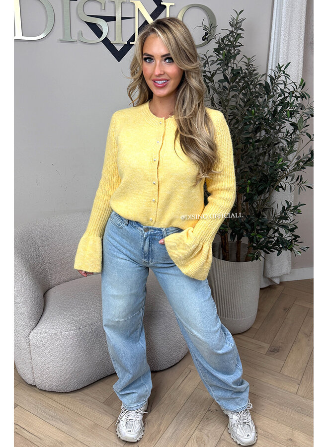 LIGHT BLUE - 'GENOA JEANS' - STRETCH BALLOON LEG JEANS