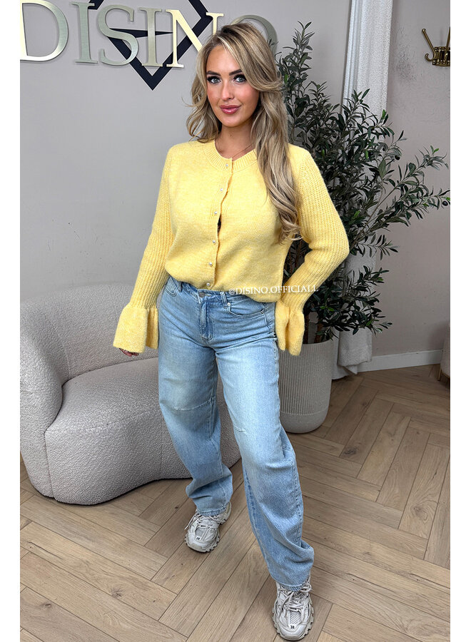 LIGHT BLUE - 'GENOA JEANS' - STRETCH BALLOON LEG JEANS