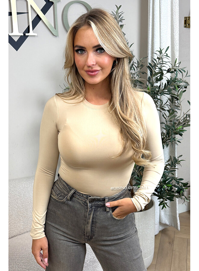 NUDE - 'KRISTEL' - ROUND NECK PERFECT FIT BODYSUIT