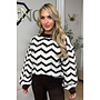 CHOCO - 'ZIGZAG KNIT' - PREMIUM QUALITY OVERSIZED ZIGZAG KNIT