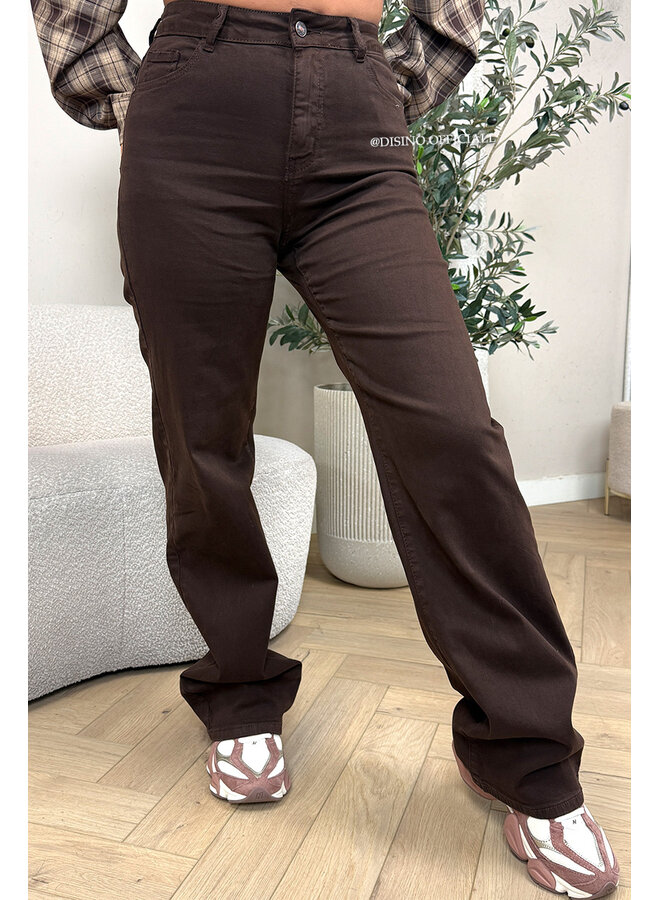 CHOCO - 'WINCHESTER' - SUPER STRETCH EXTRA LONG WIDE LEG JEANS