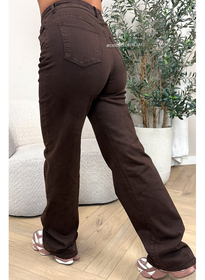 CHOCO - 'WINCHESTER' - SUPER STRETCH EXTRA LONG WIDE LEG JEANS