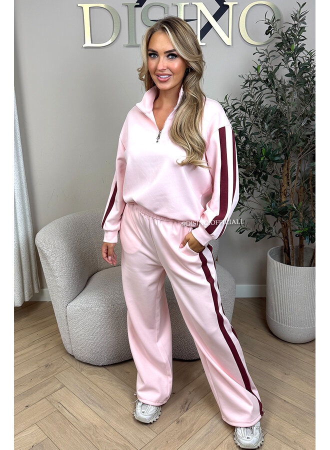 PINK - 'DERYA SET' - PREMIUM QUALITY SWEATER + JOGGER SET