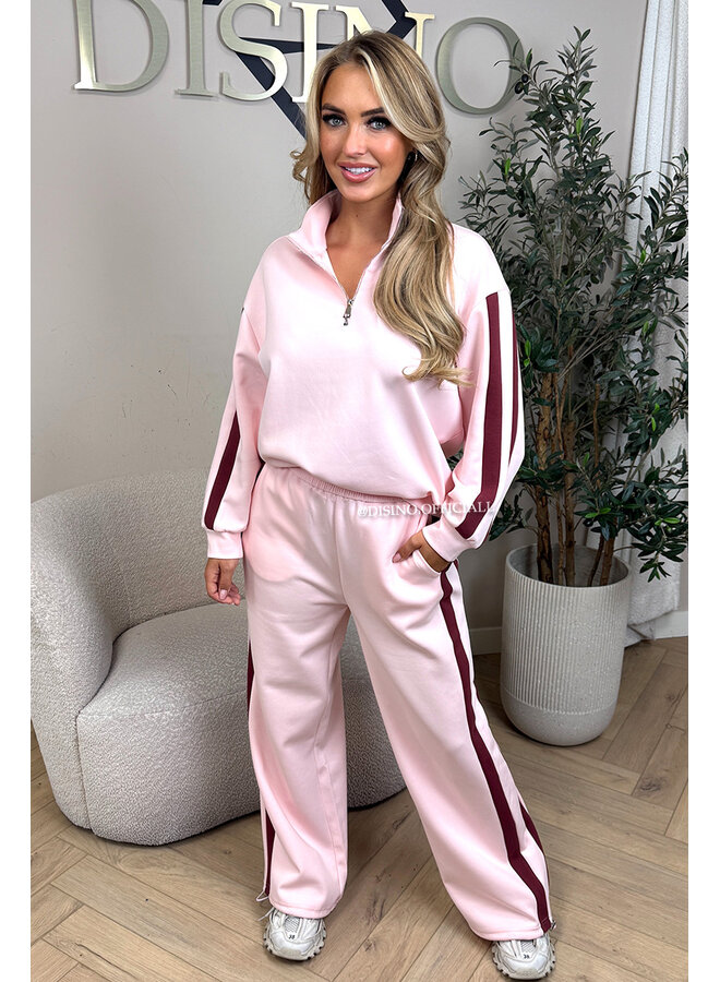 PINK - 'DERYA SET' - PREMIUM QUALITY SWEATER + JOGGER SET