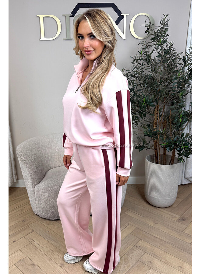 PINK - 'DERYA SET' - PREMIUM QUALITY SWEATER + JOGGER SET