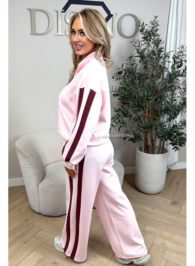 PINK - 'DERYA SET' - PREMIUM QUALITY SWEATER + JOGGER SET