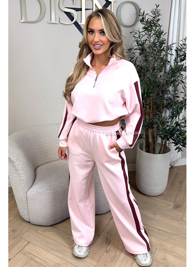 PINK - 'DERYA SET' - PREMIUM QUALITY SWEATER + JOGGER SET